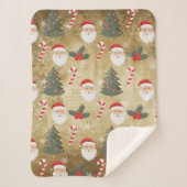  kerstpatroon sherpa deken (Voorkant)