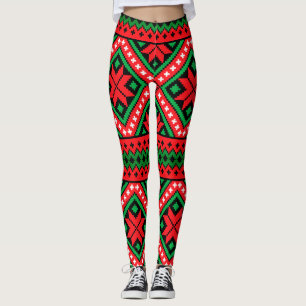 Kerstpatroon Sneeuwvlok Leggings