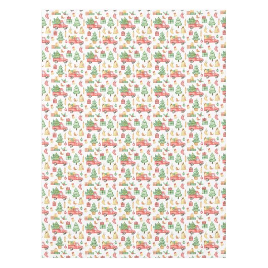 kerstpatroon tafelkleed (Voorkant)