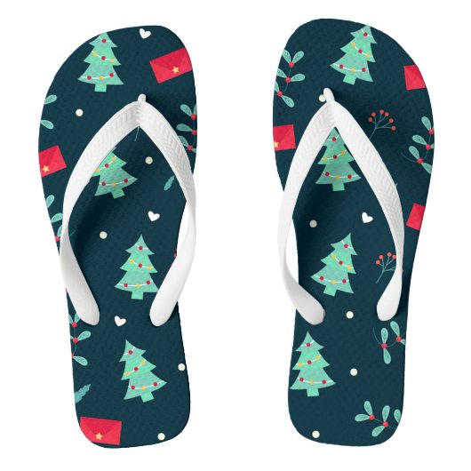 kerstpatroon teenslippers (Voetbed)