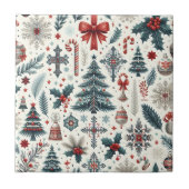 kerstpatroon tegeltje (Voorkant)