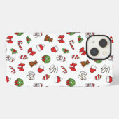 Kerstpatroon Telefoonhoes iPhone Hoesje (Achterkant horizontaal)