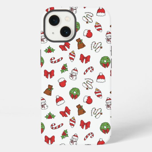 Kerstpatroon Telefoonhoes iPhone Hoesje (Achterkant)