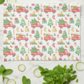  kerstpatroon theedoek (Gevouwen)