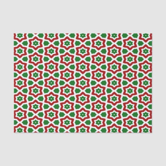 kerstpatroon tissuepapier (Voorkant)