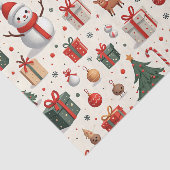 kerstpatroon tissuepapier (Detail)
