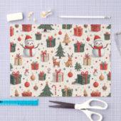 kerstpatroon tissuepapier (Craft)