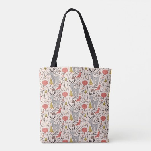 kerstpatroon tote bag (Achterkant)