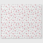 Kerstpatroon van cadeau-sokken, lolly's cadeaupapier (Vlak)