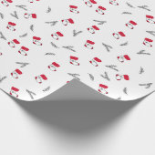 Kerstpatroon van cadeauspullen Sparretakken Cadeaupapier (Hoek)