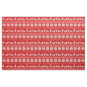 Kerstpatroon van de Dachshund Silhouettes Stof (Fat Quarter)