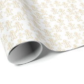 Kerstpatroon van gouden peperkoekmannen cadeaupapier (Rol Hoek)