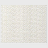 Kerstpatroon van gouden peperkoekmannetjes cadeaupapier (Vlak)