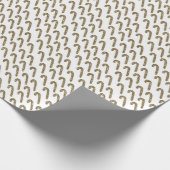 Kerstpatroon van lolly's. Goud op wit Cadeaupapier (Hoek)