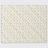 kerstpatroon van ontbijtkoek en nog veel meer cadeaupapier (Vlak)