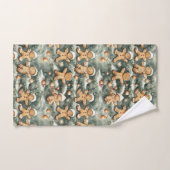 Kerstpatroon van peperkoek en ornament bad handdoek (Handdoek)