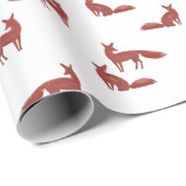 kerstpatroon van rode koeien op wit cadeaupapier (Rol Hoek)