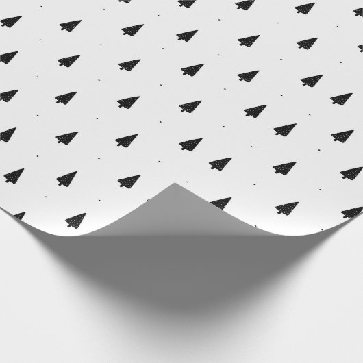 kerstpatroon van sparren in de winter cadeaupapier (Hoek)