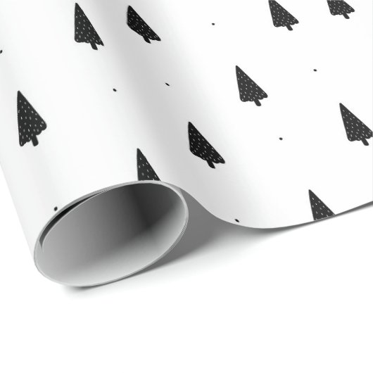 kerstpatroon van sparren in de winter cadeaupapier (Rol Hoek)