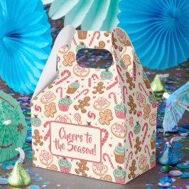 Kerstpatroon voor Gingerbread Candyland Bedankdoosjes