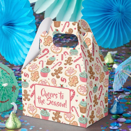 Kerstpatroon voor Gingerbread Candyland Bedankdoosjes (Feest)