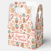 Kerstpatroon voor Gingerbread Candyland Bedankdoosjes (Geopend)