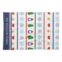 Kerstpatroon voor gnomen & Snowflakes - Naam