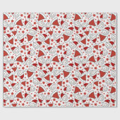 kerstpatroon voor kat en kerstmis cadeaupapier (Vlak)