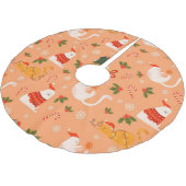 Kerstpatroon voor kattenkatten spelen kerstboom rok (Gekanteld)