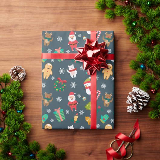 kerstpatroon voor Kerstmis Cadeaupapier (Feestdagen Geschenken)