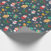 kerstpatroon voor Kerstmis Cadeaupapier (Hoek)