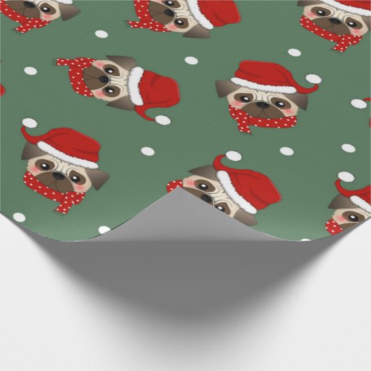 kerstpatroon voor kerstmis cadeaupapier (Hoek)