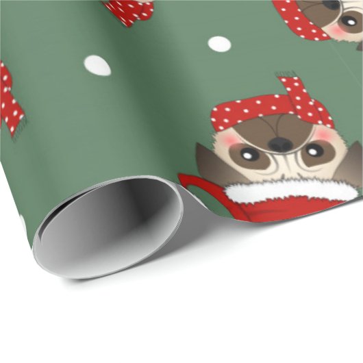 kerstpatroon voor kerstmis cadeaupapier (Rol Hoek)