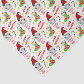 kerstpatroon voor kerstmis in Santa Gnome en Stock Tissuepapier (Detail)