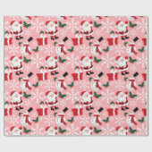 Kerstpatroon voor kerstmis met kerstmis cadeaupapier (Vlak)