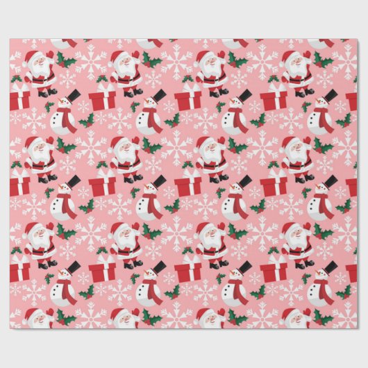 Kerstpatroon voor kerstmis met kerstmis cadeaupapier (Vlak)