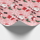 Kerstpatroon voor kerstmis met kerstmis cadeaupapier (Hoek)