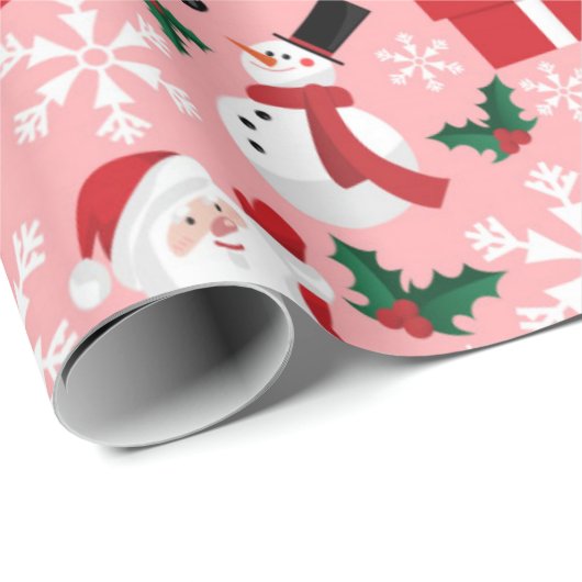 Kerstpatroon voor kerstmis met kerstmis cadeaupapier (Rol Hoek)