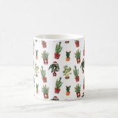 kerstpatroon voor kerstmis met kerstmis Planten Koffiemok (Center)