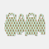 Kerstpatroon voor ontbijtkoek bedankdoosjes (Uitgevouwen)