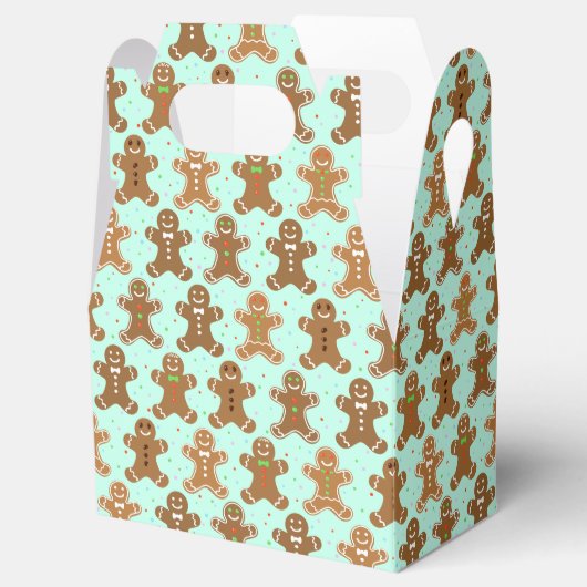 Kerstpatroon voor ontbijtkoek bedankdoosjes (Geopend)