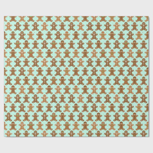 Kerstpatroon voor ontbijtkoek cadeaupapier (Vlak)