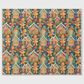 kerstpatroon voor ontbijtkoek cadeaupapier (Vlak)