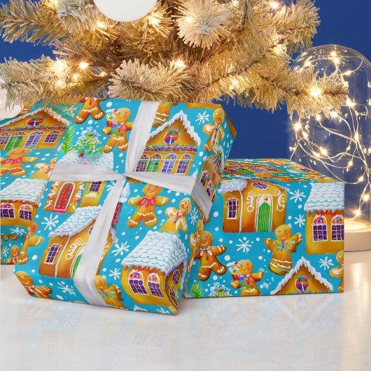 kerstpatroon voor ontbijtkoek cadeaupapier (Feestdagen)