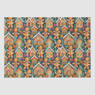 kerstpatroon voor ontbijtkoek tissuepapier