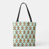 Kerstpatroon voor ontbijtkoek tote bag (Achterkant)