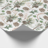 kerstpatroon waterverf cadeaupapier (Hoek)