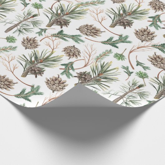 kerstpatroon waterverf cadeaupapier (Hoek)