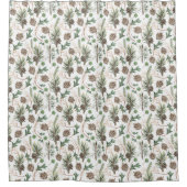 kerstpatroon waterverf douchegordijn (Voorkant)