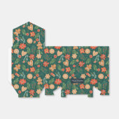 Kerstpatroon Xmas Gift Gingerbread Joy Bedankdoosjes (Uitgevouwen)